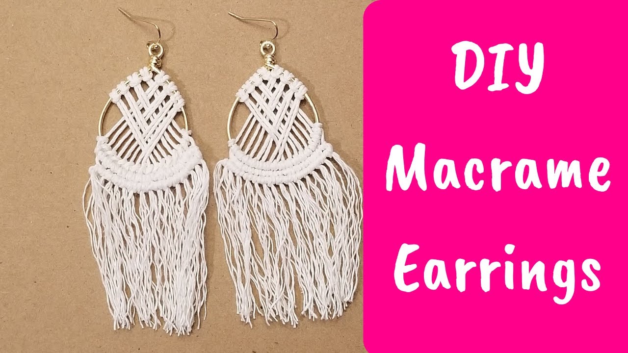 DIY Macrame Earrings Tutorial