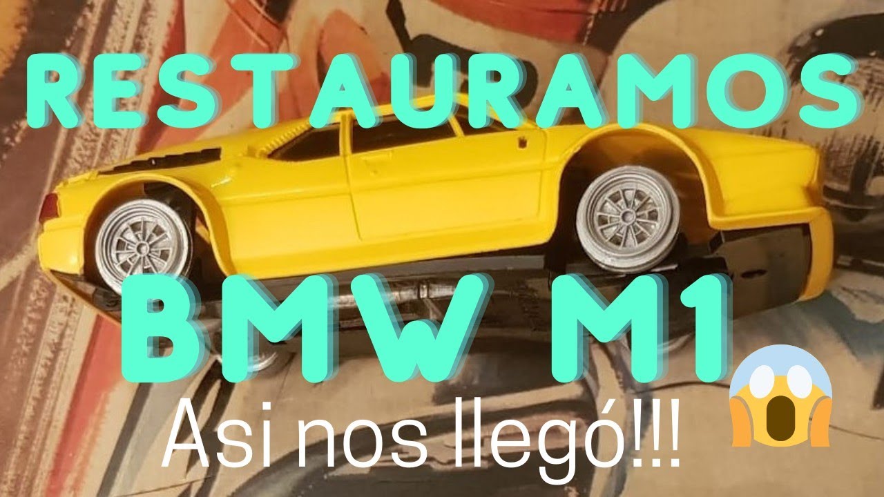 5# Restauración BMW M1 de Exin Scalextric limpieza y colocación de los vinilos segunda serie
