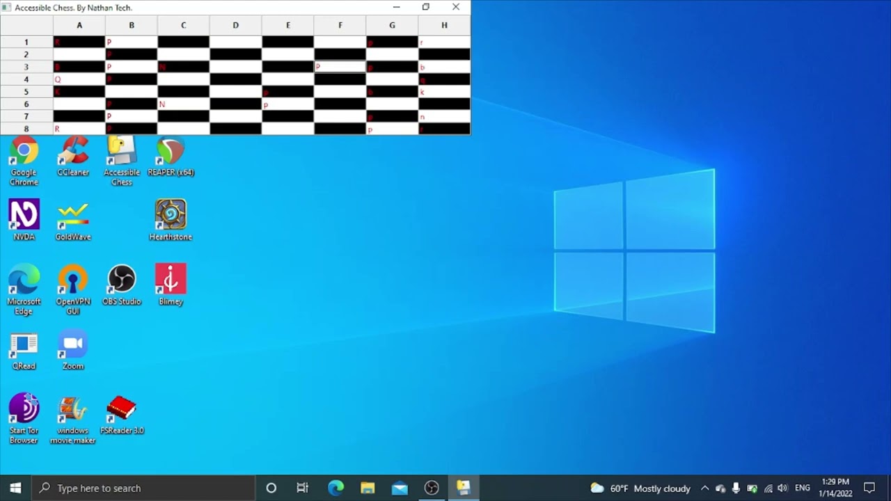 Reviewing Accessible Chess - The Accessible and Flexible Chess Game for the Blind