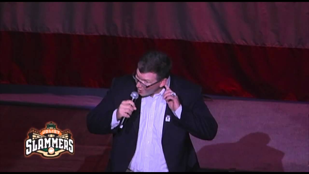 Jim Cornelison performs God Bless America at the Grand Slammer