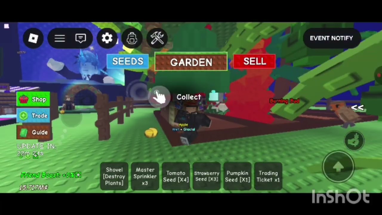 The Grow a garden admin abuse is amazing