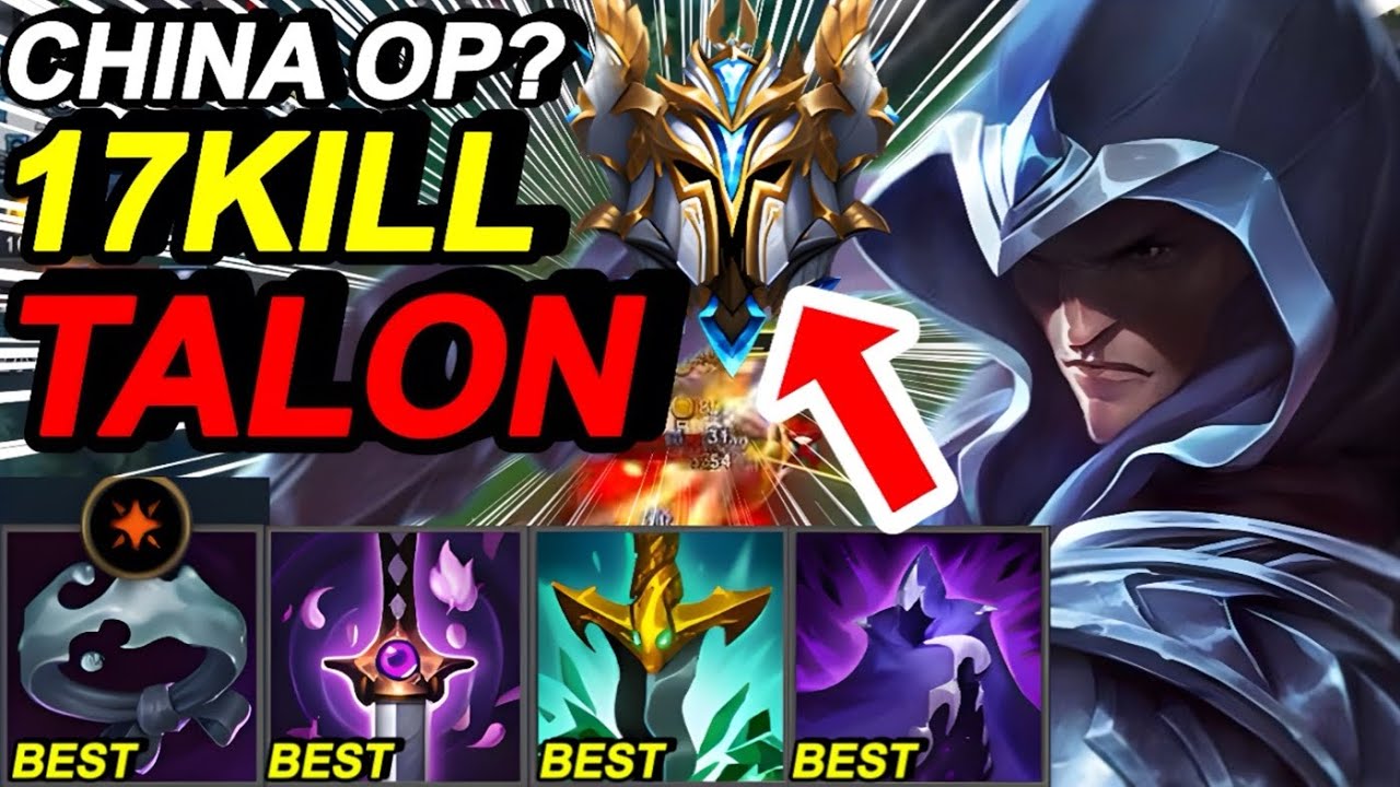 Wild Rift China Talon Jungle - OP Champion ?  - Sovereign 157LP Rank Gameplay - Best Build Runes
