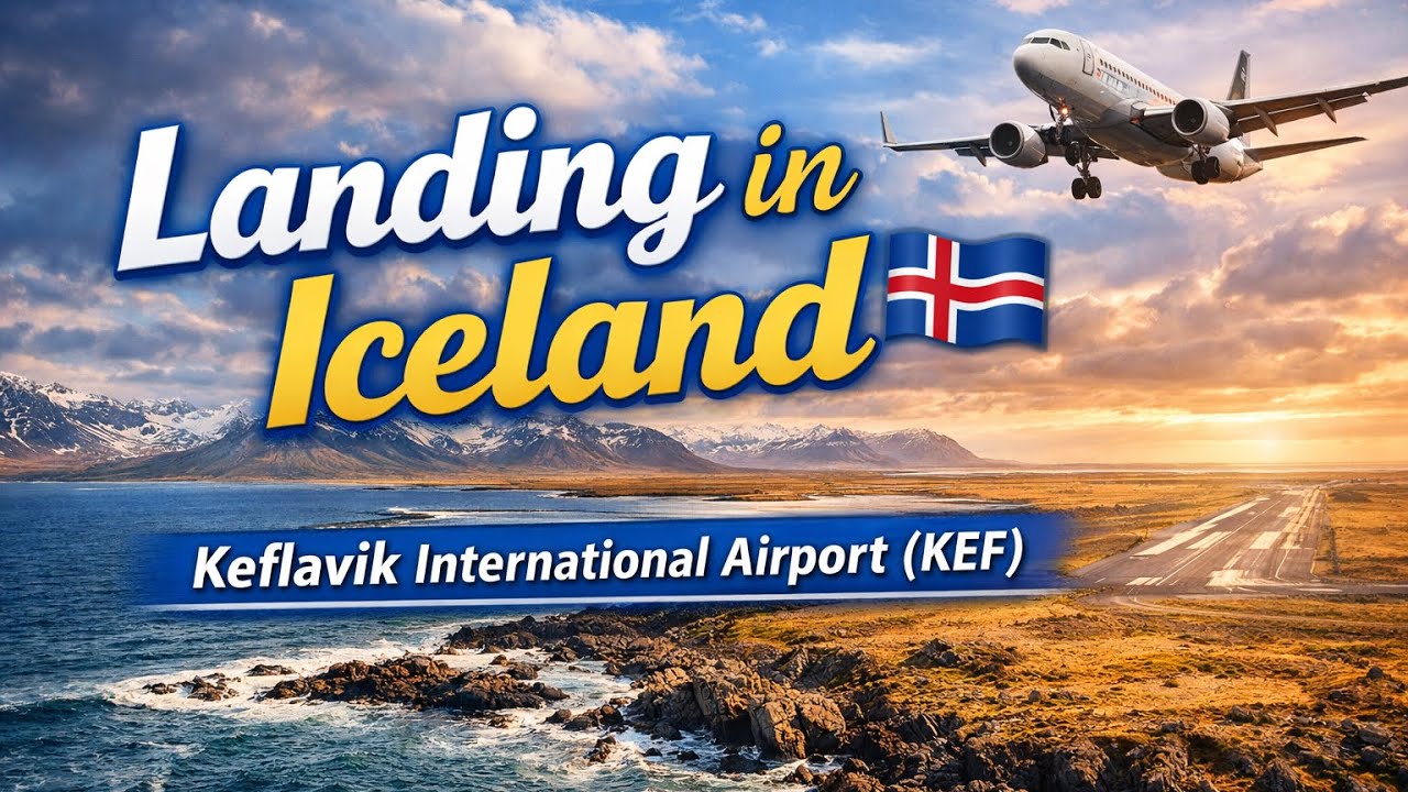 Landing in Iceland 🇮🇸 | From Ocean to Runway at Keflavík International Airport (KEF)
