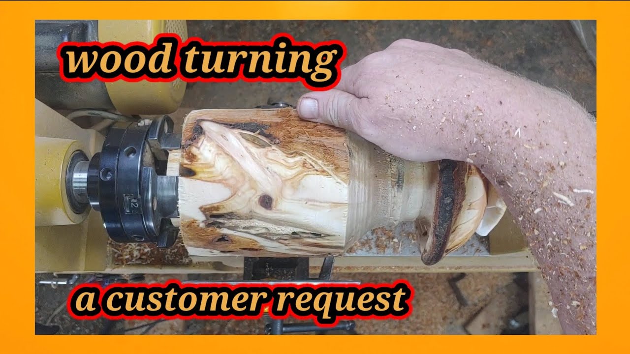 wood turning- a mushroom vase