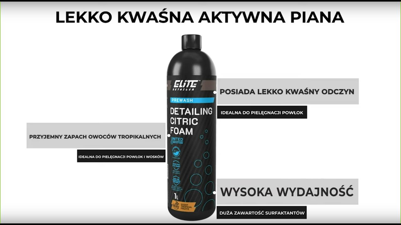 Gęsta jak bita śmietana! Detailing Citric Foam od Elite Detailer