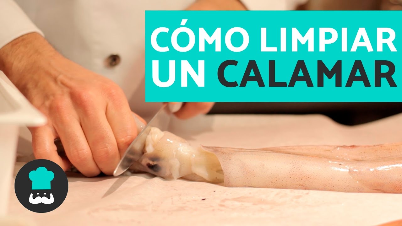 Cómo limpiar un calamar entero - Paso a paso por Espai Kru