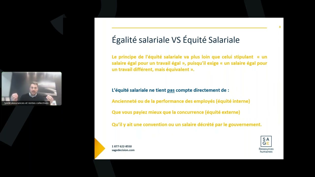 Webinaire   Équité salariale, comprendre l'exercice