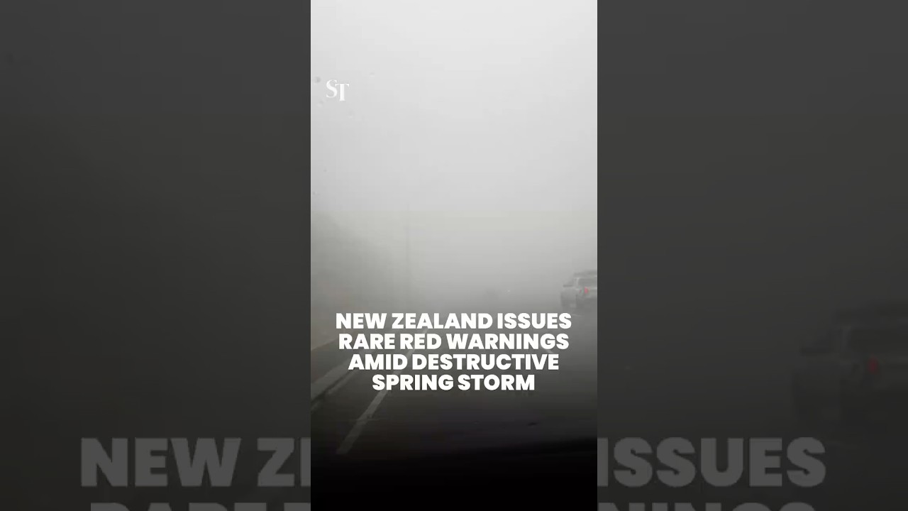 New Zealand issues rare red warnings amid destructive spring storm