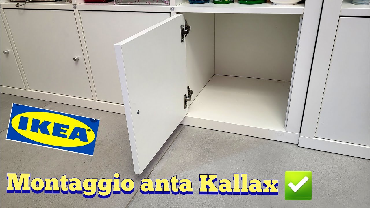 Guida al montaggio della struttura interna con anta per Kallax | Sportello Ikea | How to Diy