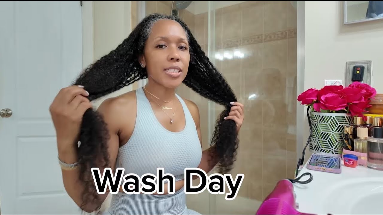 Wash Day| Step by Step Blow Dry| How I lay unruly hair down #hairsecrets #naturalhair #blowout #hair