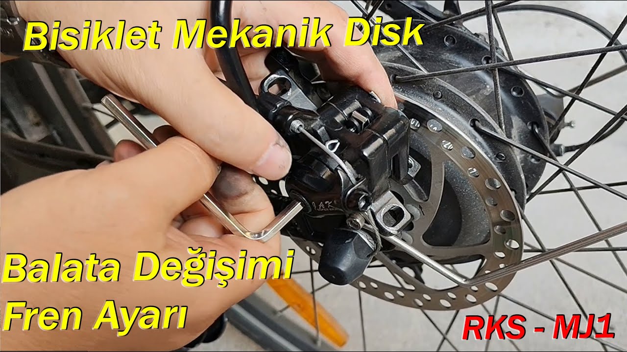 Elektrikli Bisiklet Fren Balata Değişimi | Balata Nasıl Takılır | RKS MJ1 Fren teli ayarı