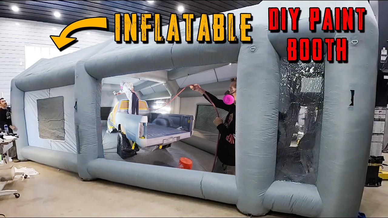 Amazon's Cheapest Paint Booth  - Pimp My Dad's DREAM Truck Pt 8