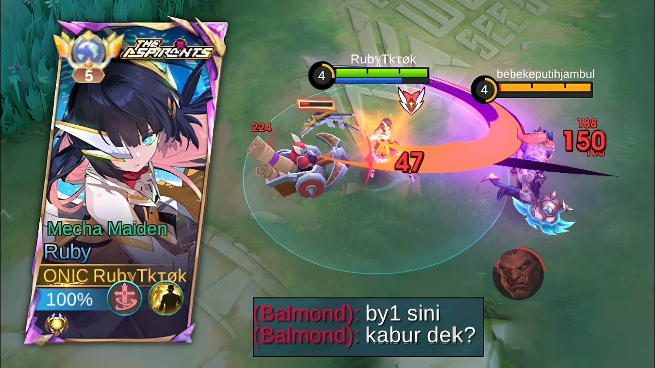 Awalnya Sok Keras Endingnya Kena Mental!! Build Ruby Full Damage!