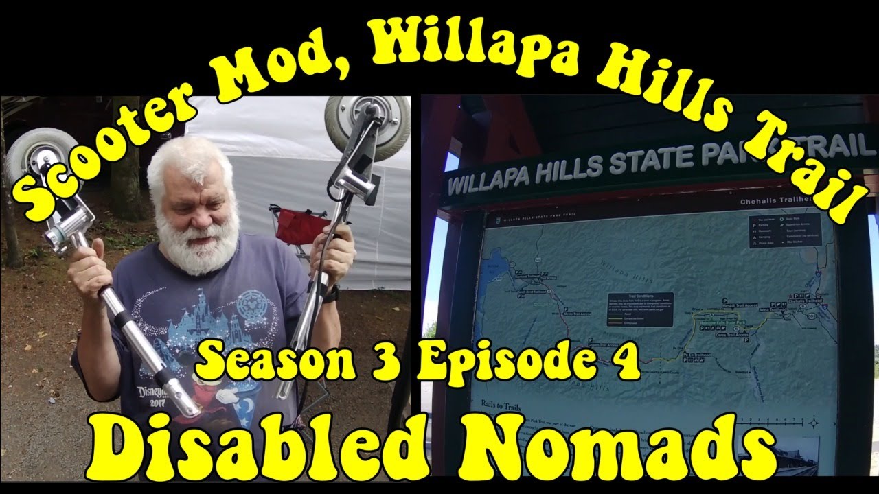 Scooter Mod, ADA Review Willapa Hills Trail #DisabledNomads S03 EP04