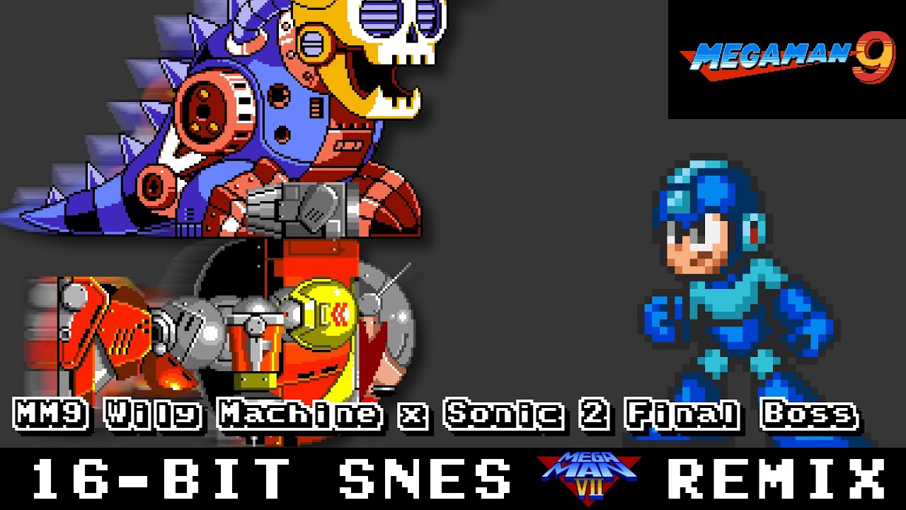 [16-Bit;SNES]MM9 Wily Machine x Sonic 2 Final Boss【MM7 Style】(Commission)