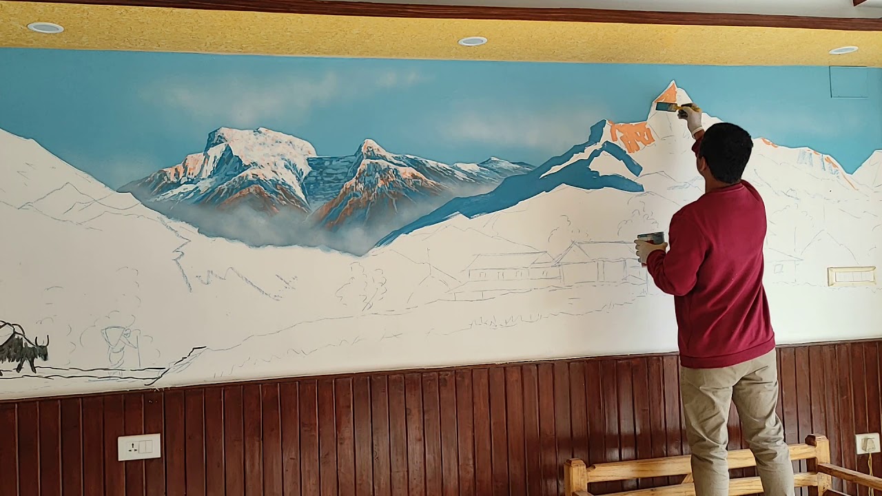 wall art fishtail mountain(3)