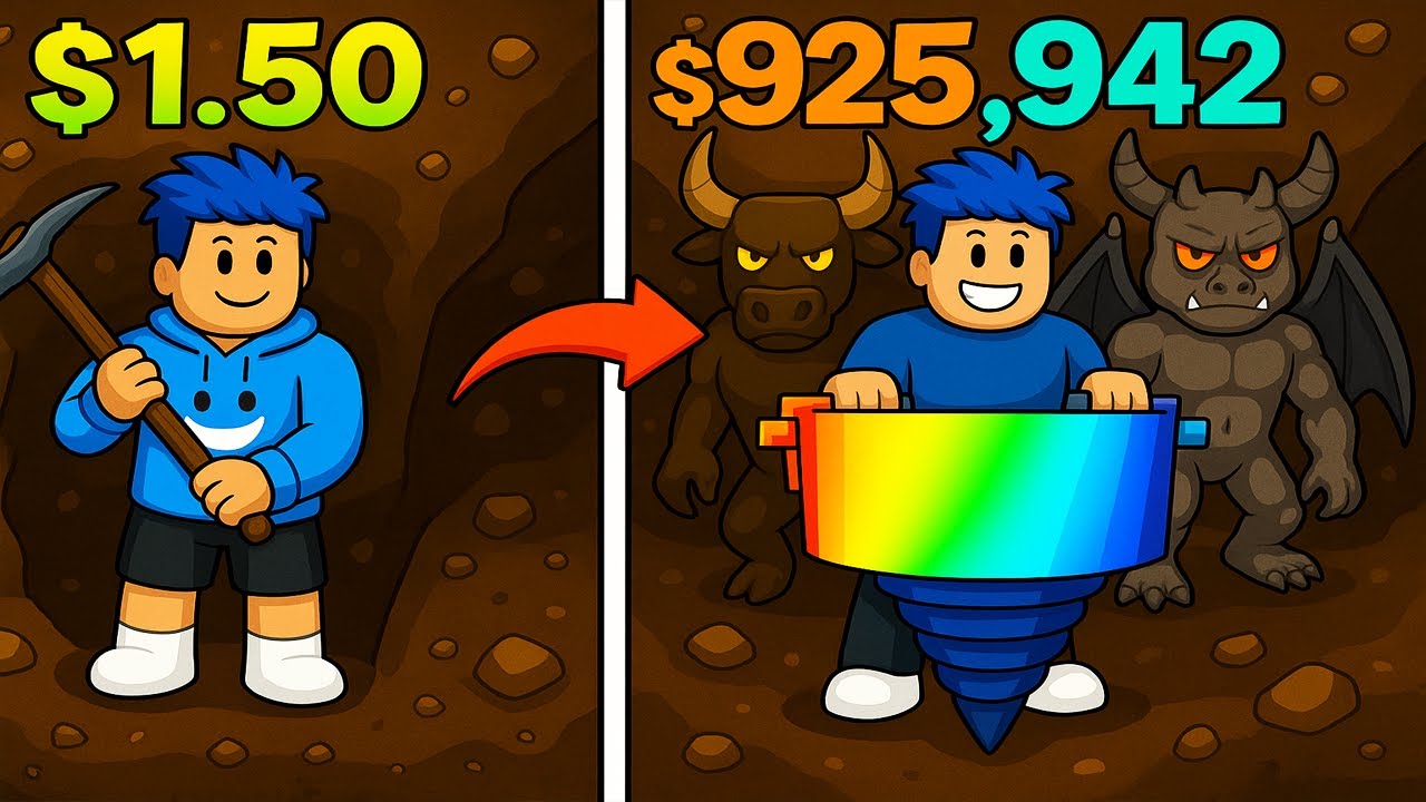 BÜTÜN ROBUXLU OP PETLERİ ALDIM! 💎 DÜNYANIN MERKEZİNE KADAR KAZDIM! ⛏️ | Roblox Dig to Earth's CORE!