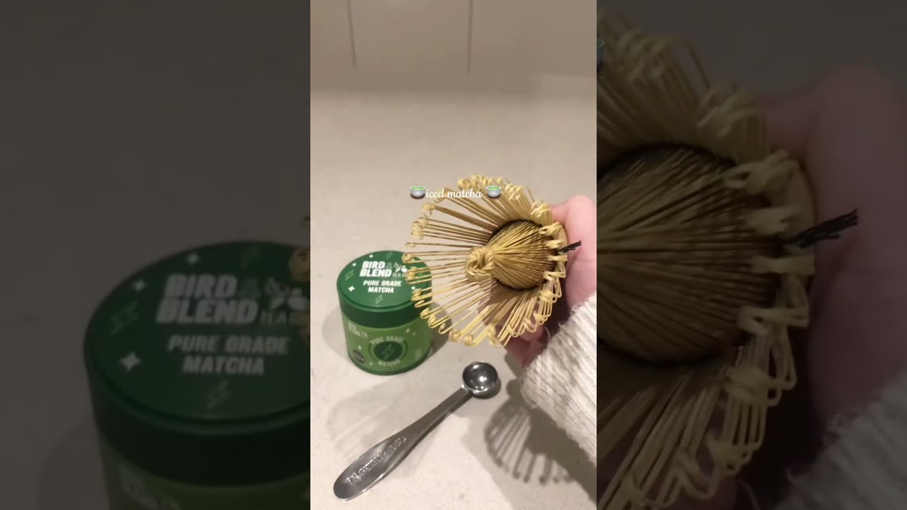 Iced matcha tutorial!! 🎀🍵