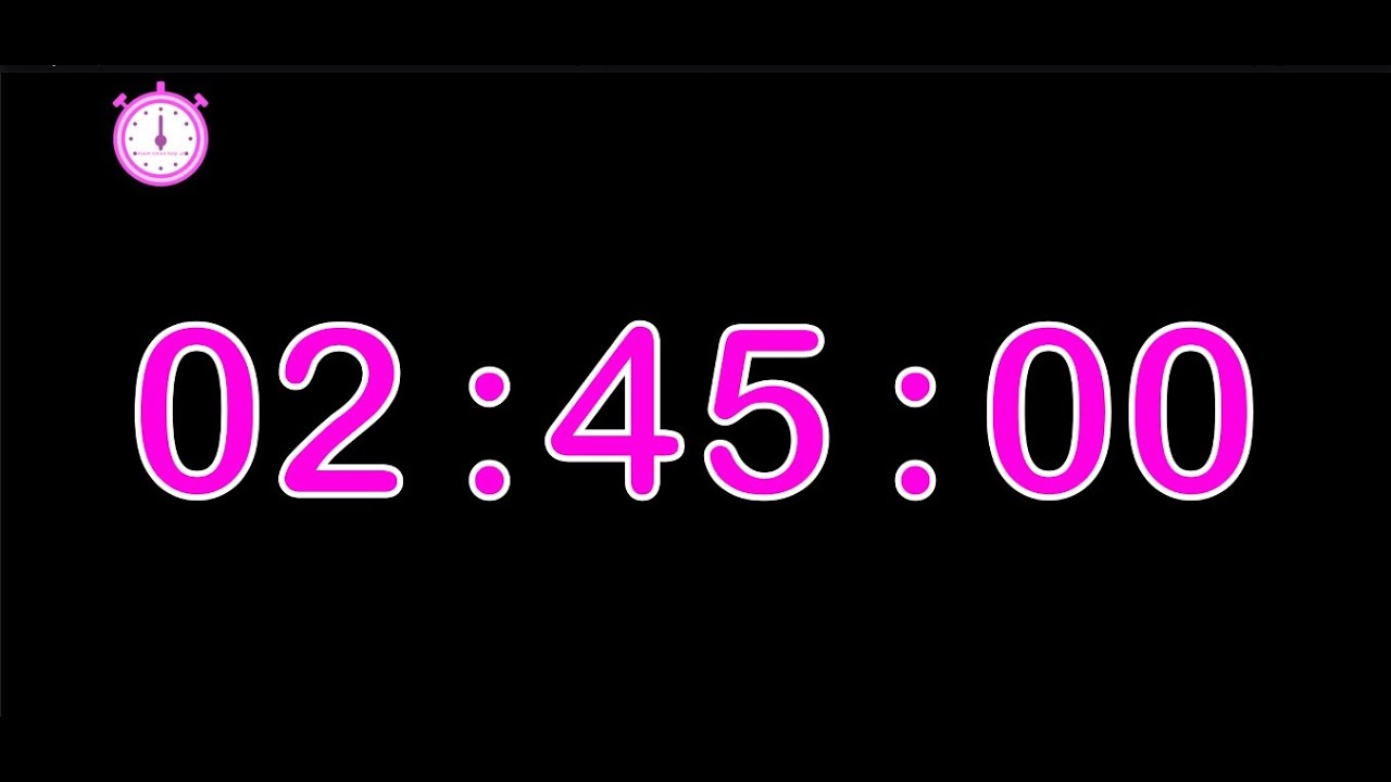 165 minute timer : countdown 165 minute timer