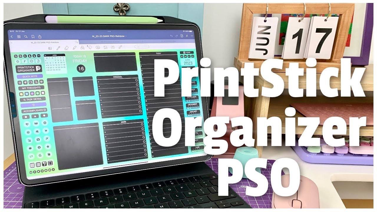 Mid Year Digital Planner - The PrintStick Organizer 🌟