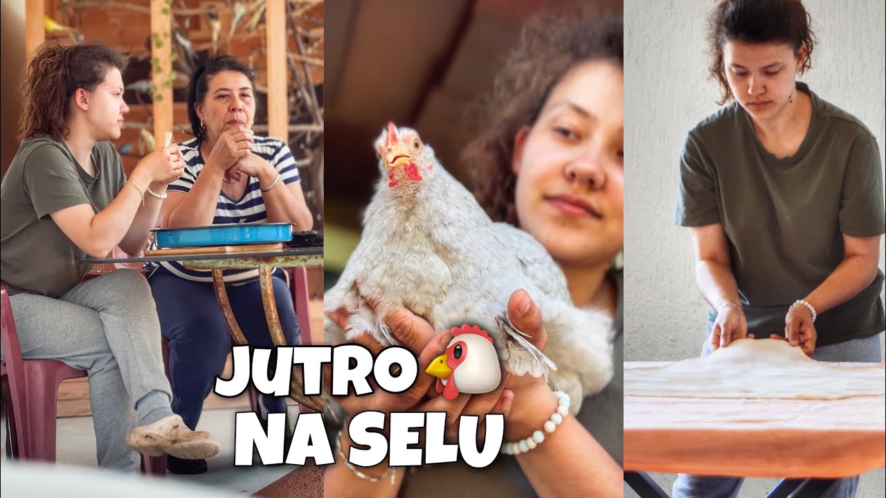 Napravila pitu... pa pobjegla među koke?! 🐔 Dan u bašti pored vatre