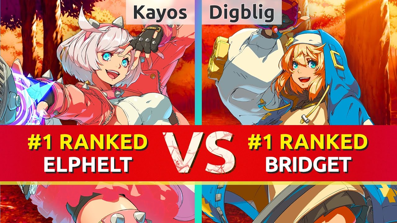 GGST ▰ Kayos (#1 Ranked Elphelt) vs Digblig (#1 Ranked Bridget). High Level Gameplay