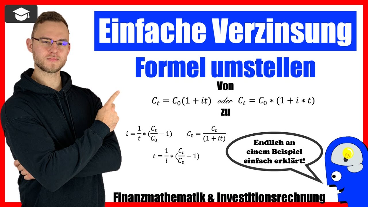 Einfache Verzinsung Formel umstellen