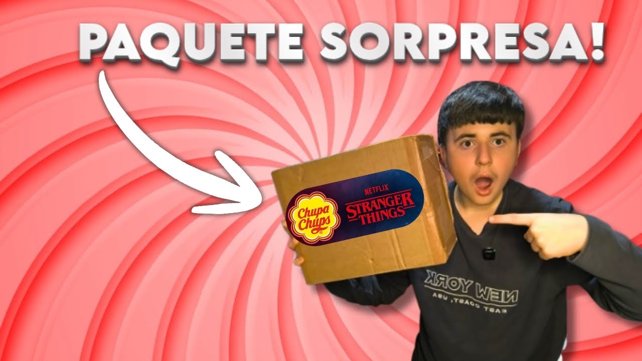 ABRÍ el PAQUETE MISTERIOSO de STRANGER THINGS...y Chupa Chups me lo envío 🍭📦