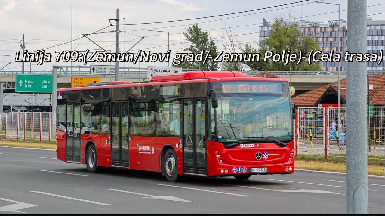 Linija 709:(Zemun/Novi grad-Zemun polje)-(Cela trasa)