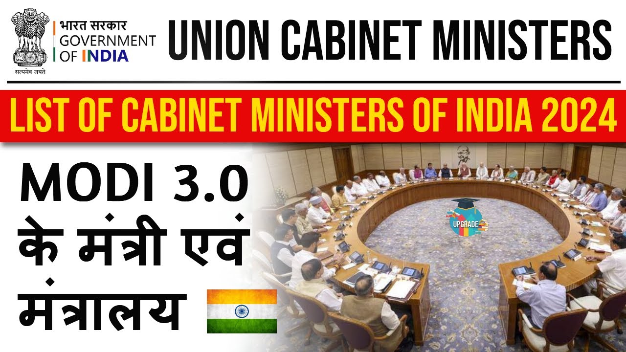 New Cabinet Ministers of India 2024 | Modi 3.0 Government All Union Ministers & Departments of NDA