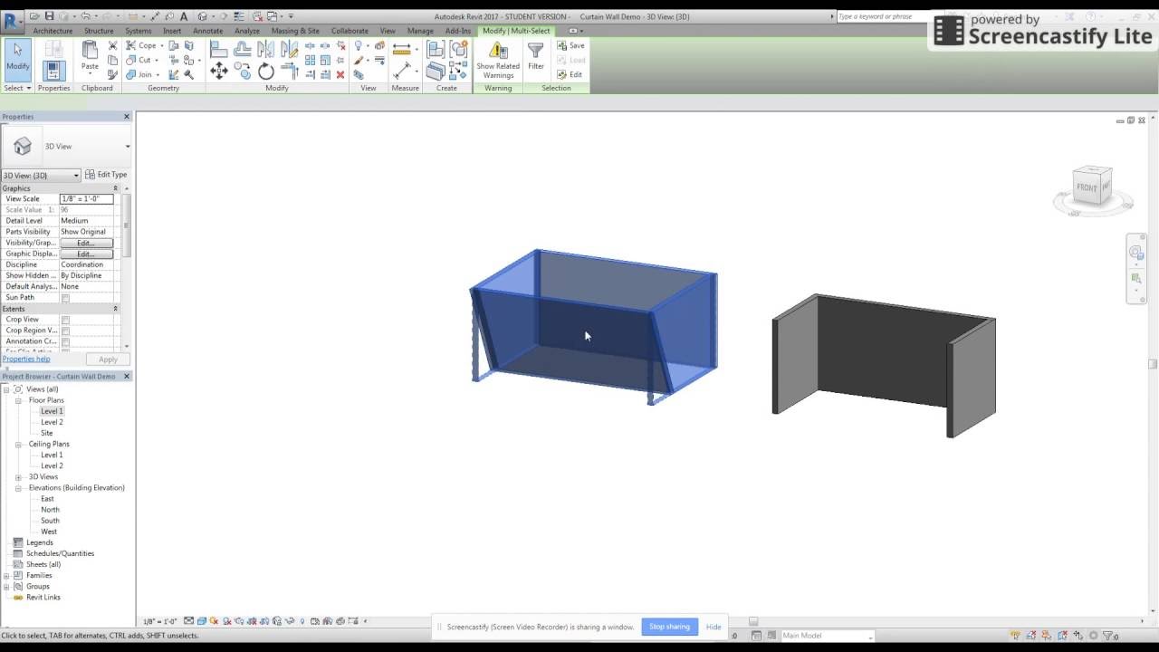 Revit Создавайте наклонные стены ЛЕГКИМ способом!