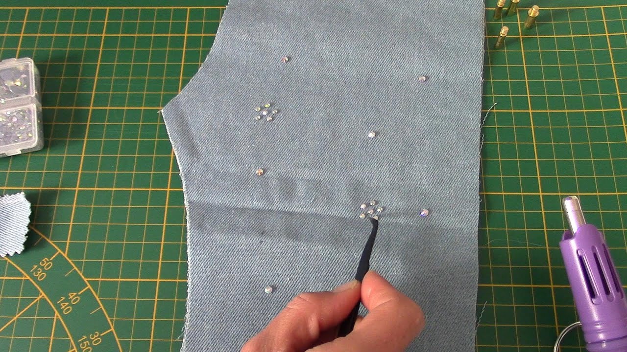 💎​🌸​ Test motif fleur en strass ​🌸​💎​