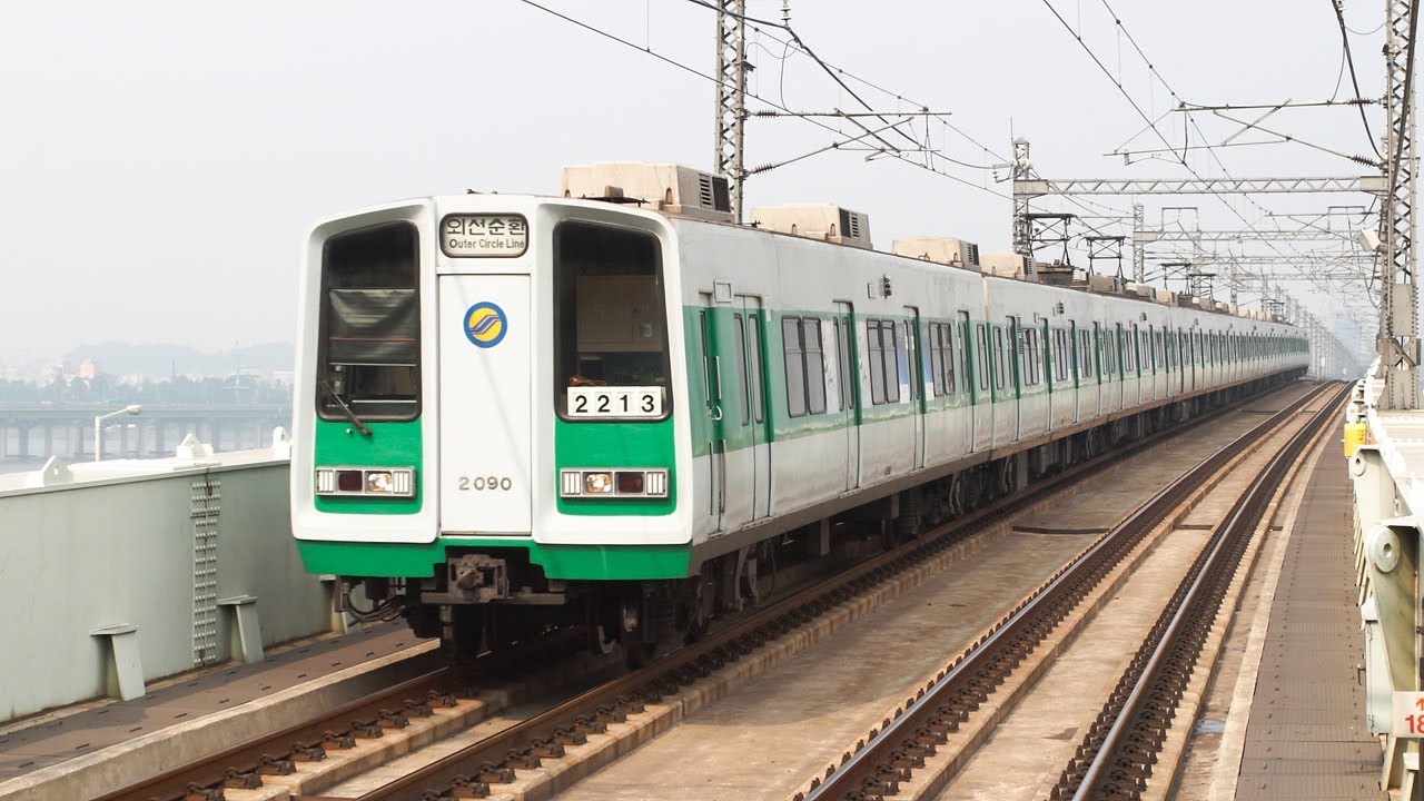 2호선 광폭형GEC쵸퍼 당산역 진입영상 (DV)