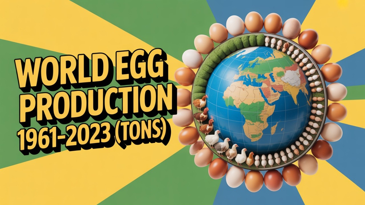 World Egg Production Tons 1961&ndash;2023