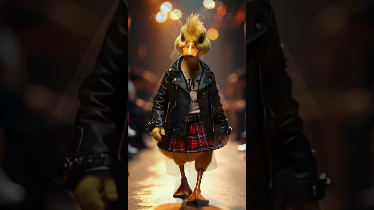 Punk Duck on the Runway: A Fashion Revolution! 