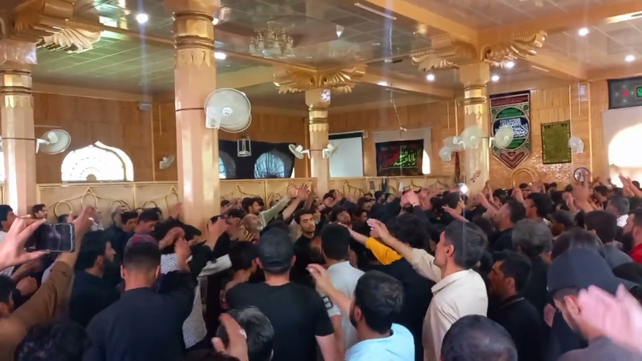 7th Muharram 26 July 2023 Matamdari at Imamia complex Ganish Hunza Alam e Hazrat Abbas 🚩