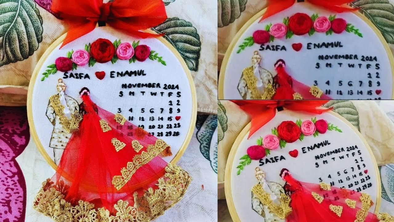 Wedding Embroidery hoop 