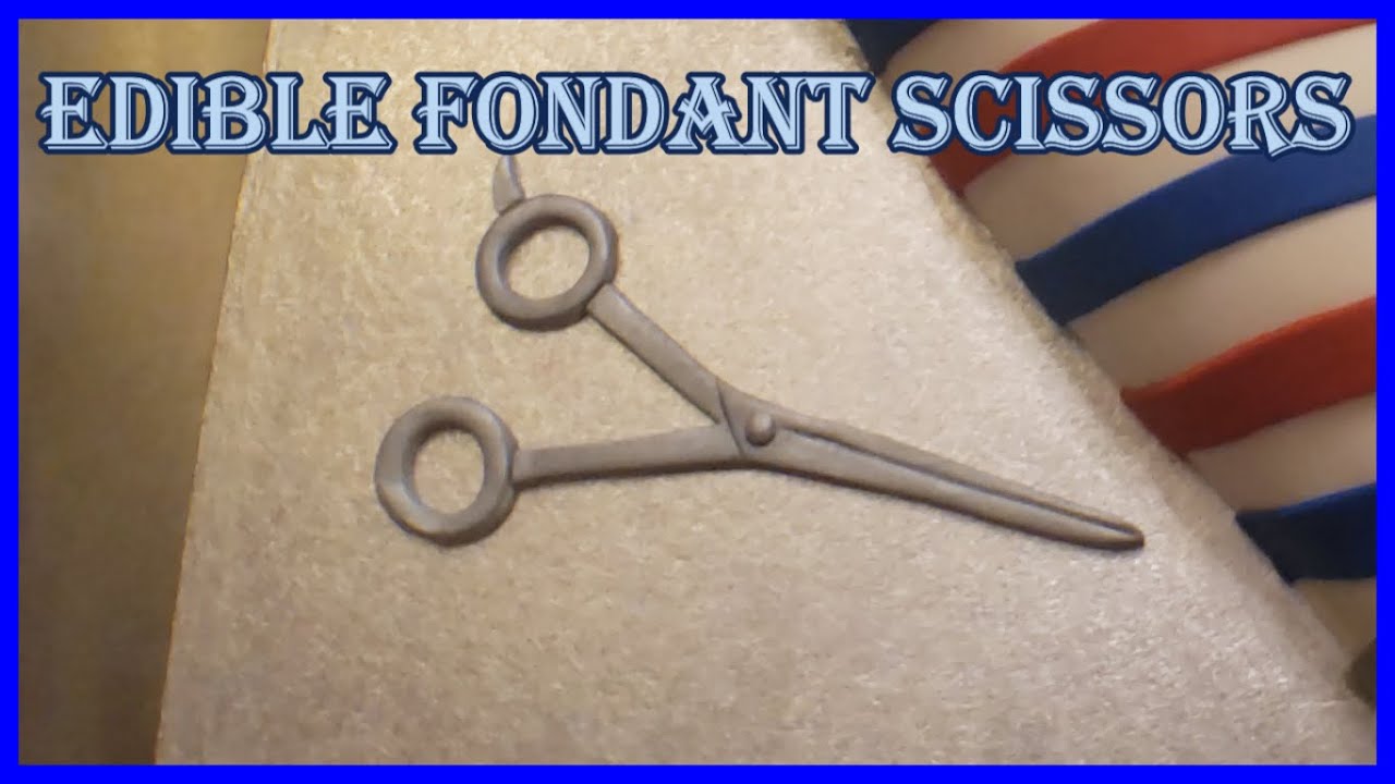Edible Fondant Scissors || DIY || How to Cakes