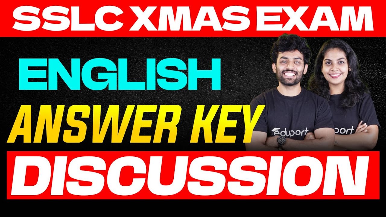 SSLC English | Answer Key Discussion