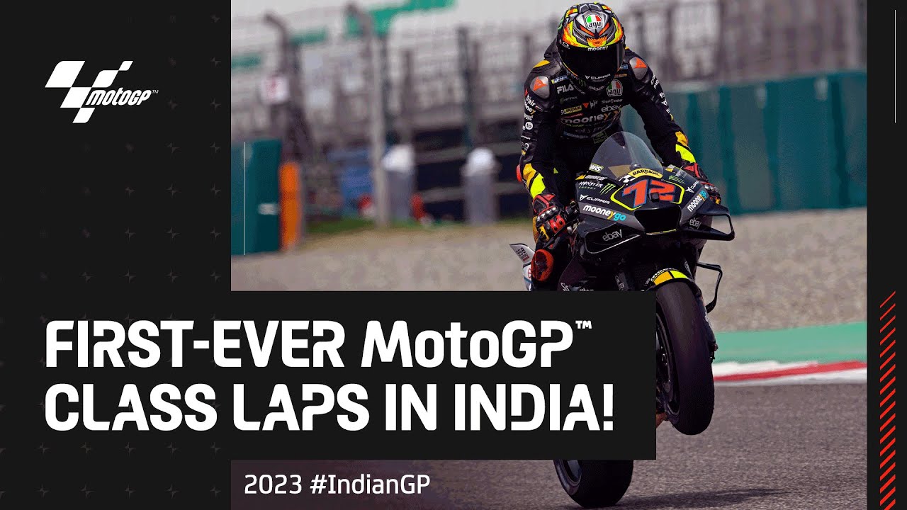 The very first MotoGP&trade; laps in India! 🚦 | 2023 #IndianGP