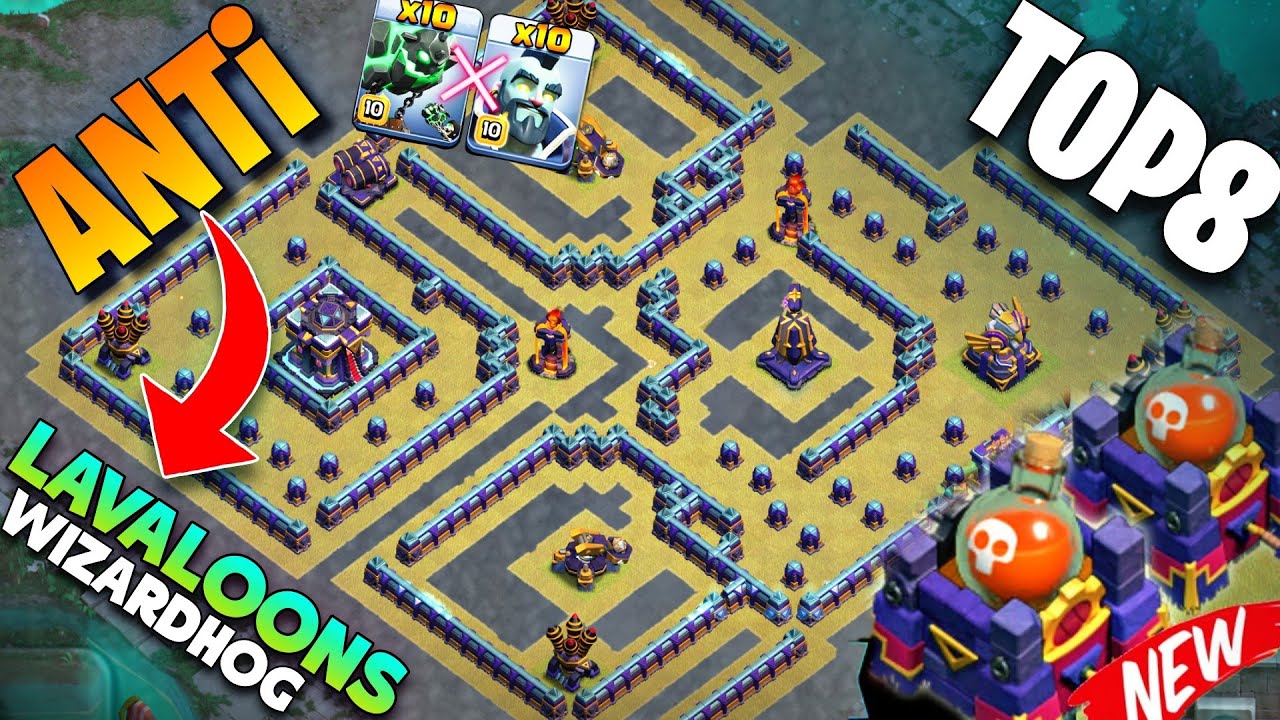 Op | TOP 8 | ANTI LAVALOON/WIZARDHOG TH15 PUSHING BASE LINK | Anti 3 star base link 2023