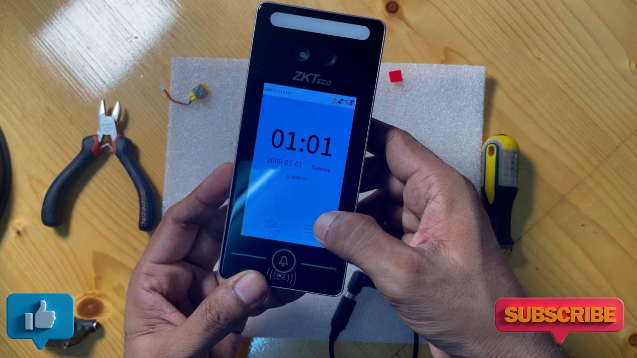 ZKTeco - Zktime Biometric Battery Problem- Date Time Reset Solve- Replace New Battery