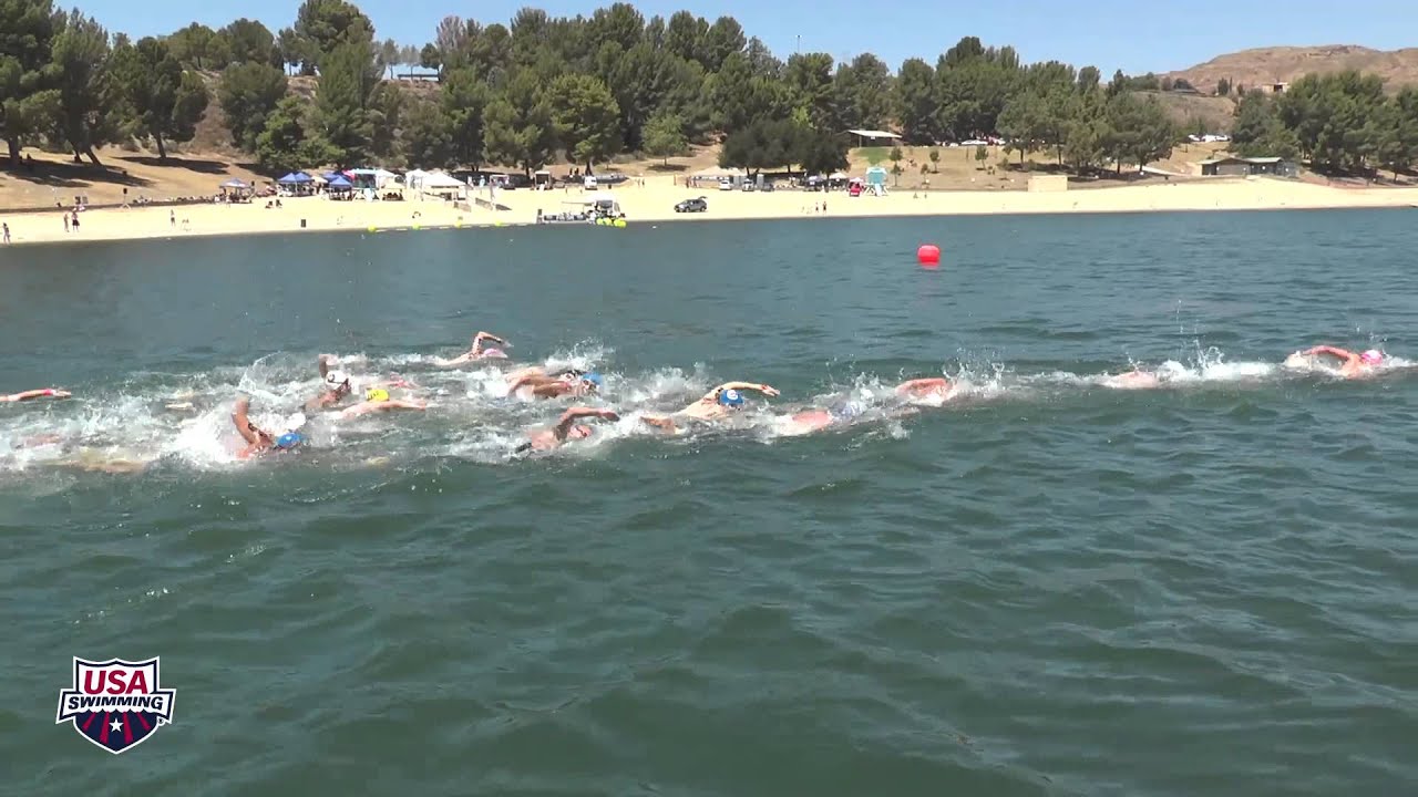 Men's 10k Open Water Nationals Full Race Video - USA Swimming - Castaic Lake CA June 3th, 2014