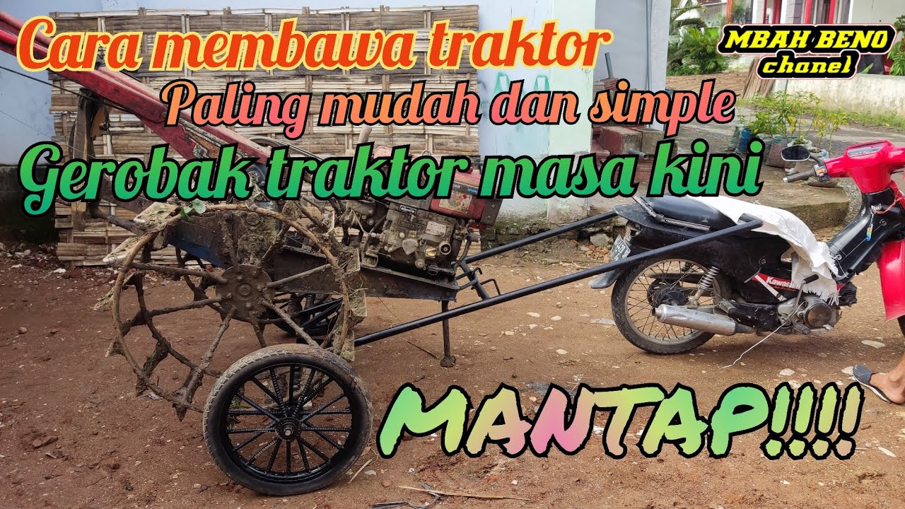 Gerobak Traktor Bajak Sawah Modern