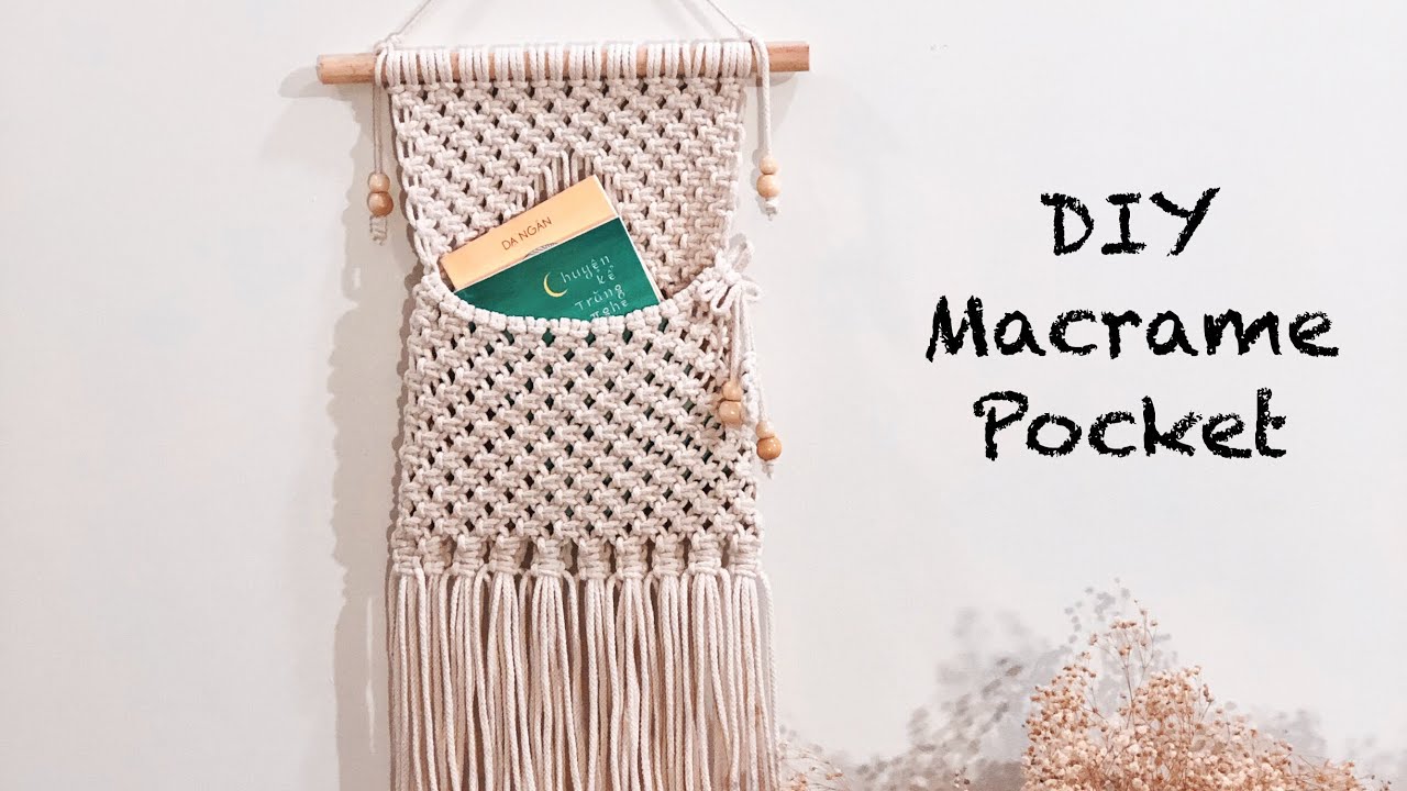 DIY Многоцелевой Macrame Pocket Tutorial / DIY Удивительные идеи декора стен