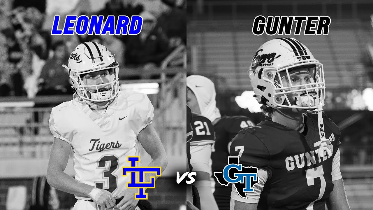 Leonard vs #3 Gunter 3A D2 REGIONAL FINAL TEXAS HIGH SCHOOL FOOTBALL PLAYOFFS THE TIGERS WIN #txhsfb