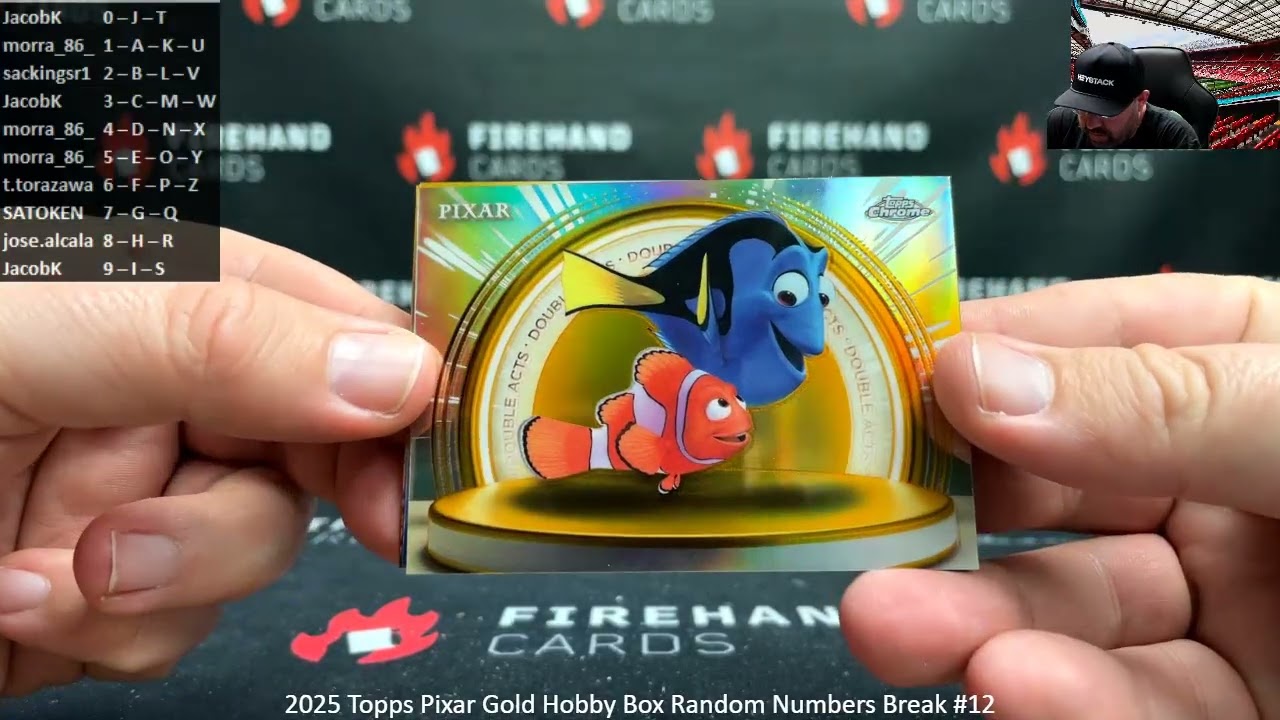 10.01.2026 2025 Topps Pixar Gold Hobby Box Random Numbers Break #12