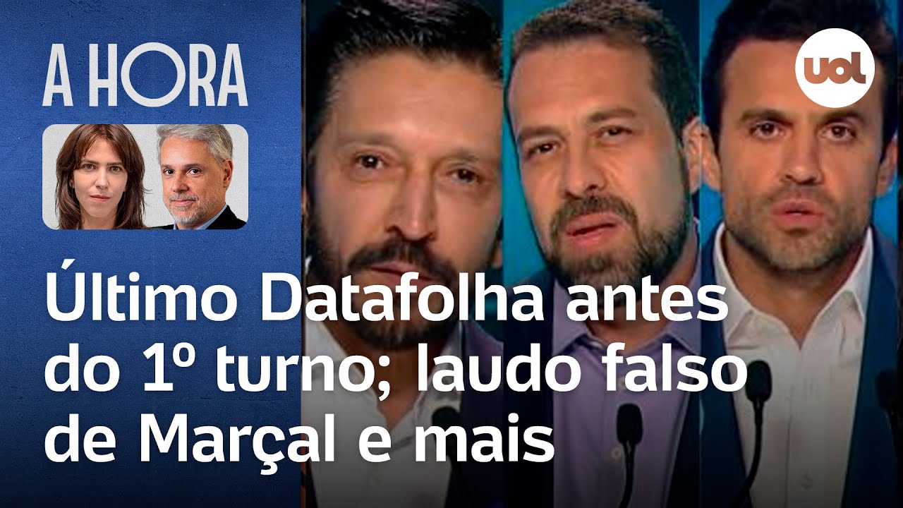 Datafolha: resultados ao vivo; Marçal intimado pelo STF e + | A Hora Extra | Toledo e Thais Bilenky
