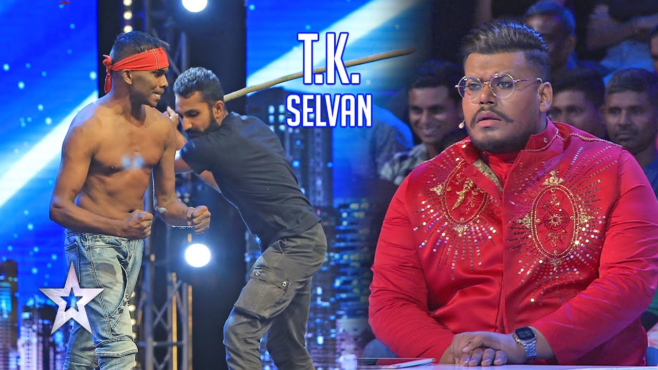 ජනයි ප්‍රියයි ධනුයි සෙල්වන්ට නෙලයි..  💪😬 | T.K Selvan | Sri Lanka's Got Talent | Sirasa TV
