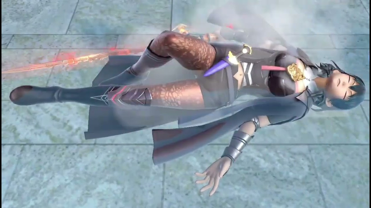 Byleth sleeping on water